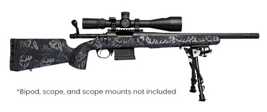 Horizon RF018S221814T17 Vandal Dark 2 22 Creedmoor 18 Black Fluted Threaded Barrel, Pic Rail Receiver, Arca Rail Forend, Textured Iota Carbon Fiber Stock, Rifle