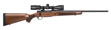 Mossberg 28213 Patriot Full Size 400 Legend 4+1 20 Matte Blued Fluted Threaded Barrel, Drilled & Tapped Matte Blued Stainless Steel Receiver, Walnut Fixed Wood Stock 3-9x40mm Duplex, Right Hand, Rifle