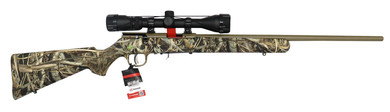 Savage 90757 93 XP 22 WMR 10+1 21 Coyote Tan Cerakote Button-Rifled Barrel & Drilled & Tapped Steel Receiver, Brush Camouflage Fixed Synthetic Stock, Weaver 3-9x40mm, Rifle
