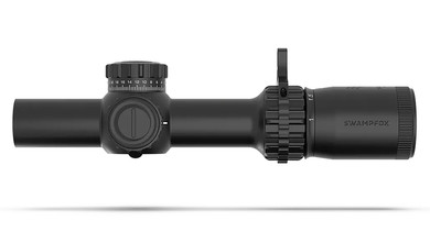 Swampfox Optics THK16241RF Tomahawk II Black 1-6x 24mm 30mm Tube Bright Fiber Optic Red Reticle