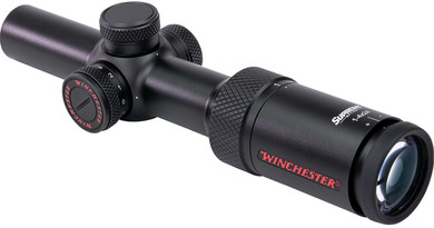 Winchester Optics 14X24IR Supreme Riflescope 1x-4x 24mm Illuminated Reticle Matte Black, Rifle Scope