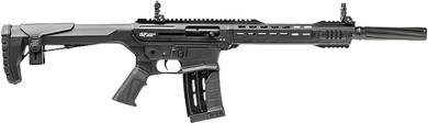 Gforce GF251220 GF25 12 Gauge Semi-Auto 3 5+1 20 Black Cerakote Spiral Threaded Barrel, Black Cerakote Pic Rail Aluminum Receiver, Black Adj Synthetic Stock w/Black Rubber Grip, Tactical Shotgun