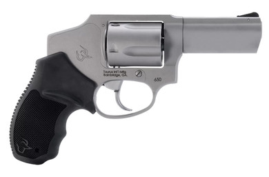 Taurus 2-650139 650 Small 357 Mag 38/Special +P 5 Shot 3 Stainless Steel Barrel, Cylinder & Frame, Black Rubber Grip, Transfer Bar Safety, Concealed Hammer, Revolver
