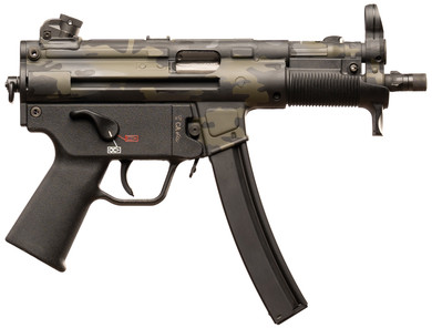 Heckler & Koch 81001151 SP5K PDW Sports South Exclusive 9mm Luger 30+1 5.83 Aluminum MultiCam Right Hand, Tactical Pistol