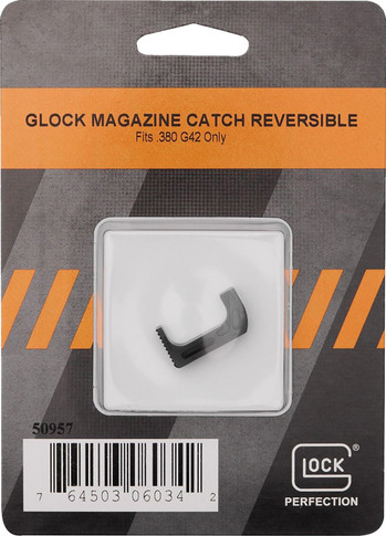 Glock 50957 Magazine Catch Reversible 380 Auto Glock 42 Black