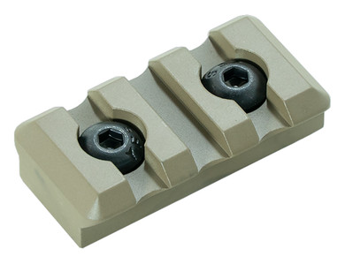 Timber Creek Outdoors M3SPRFDE M-LOK 3 Slot Pic Rail FDE Aluminum Fits AR-Platform