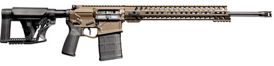 POF 01738 Prescott 6.5 Creedmoor 10+1 20" Black Nitride Steel Threaded BBL, Patriot Brown Cerakote Pic Rail Alum Rcvr, M-LOK Handguard, 6 Position MFT Minimalist Black Synthetic Stock, Black Polymer Grip,Tactical Rifles