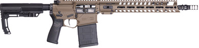 POF 02064 Rogue 308 Win 20+1 13.75" Black Nitride Steel Threaded BBL, Patriot Brown Cerakote Pic Rail Alum Rcvr, 13" M-LOK Handguard, 6 Position MFT Minimalist Black Synthetic Stock, Black Polymer Grip,Tactical Rifles