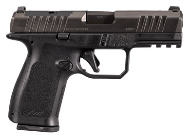 Rost Martin RM1CBLKOSP10CA RM1C *CA Compliant Compact 9mm Luger 10+1 4" Black Match Grade BBL, Black Tenifer Steel Optic Ready/Serr Slide, Black Polymer Frame w/Pic Rail, Textured Grip, Ambidextrous,Pistol