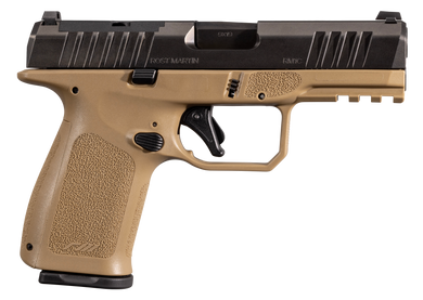 Rost Martin RM1CFDEOSP10CA RM1C *CA Compliant Compact 9mm Luger 10+1 4" Black Steel BBL, Black Tenifer Optic Optic Ready/Serr Slide, FDE Polymer Frame w/Pic Rail, Textured Grip, Ambidextrous,Pistol