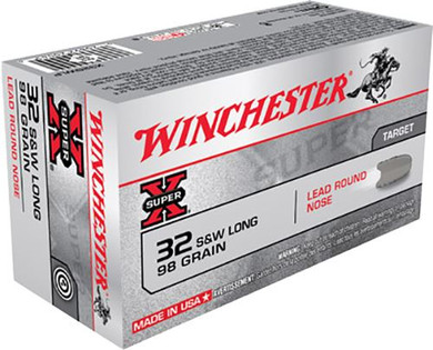 Winchester 32 S&W Long Ammunition X32SWLP