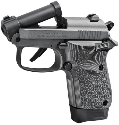 Beretta J20X22R8 20X Bobcat You're On Your Own 22 LR 8+1 2.40" Black Steel BBL, Gray Cerakote ELS/Serr Steel Slide, Black Polymer Frame w/Beavertail, Helica Texture Grip,Pistol