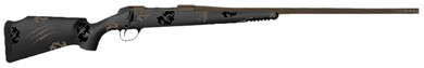 Fierce TWTROG65PRC22BT Twisted TI Rogue Full Size 6.5 PRC 3+1 22" Black Cerakote Fluted Threaded BBL, Black Cerakote Titanium Drilled & Tapped Rcvr, Arca Rail Forend, Trophy Camo Fixed Carbon Fiber Stock, Right Hand,Rifle