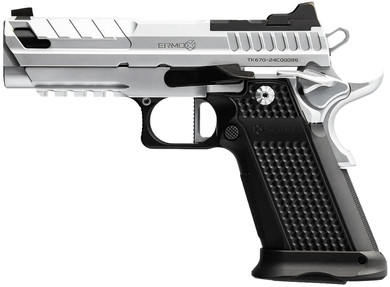 Fusion Firearms XP9C XP Pro 9mm Luger 17+1 4" Black Tennifer Bull BBL, Chrome Optic Cut/Serr/Window Cut Alum Slide, Chrome Steel Frame w/Beavertail & Pic Rail, Interchangeable Panels Grip,Pistol