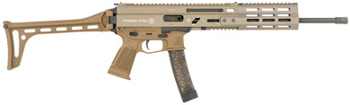 Grand Power 810091157930 SP9A1 Stribog 9mm Luger 30+1 16" Black Threaded BBL, FDE Cerakote Alum/Polymer Rcvr w/Pic Rail, M-LOK Handguard, Side Folding FDE Polymer Stock & Grip, Ambidextrous,Tactical Rifles