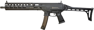Grand Power 810091157978 SP9A3 Stribog 9mm Luger 30+1 16" Black Threaded BBL, M-LOK Handguard, Black Hardcoat Anodize Alum Rcvr w/Pic Rail, Black Polymer Side Folding Stock, Black Polymer Grip, Thread Protector, Ambidextrous,Tactical Rifles