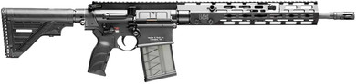 HK 81000830 MR762 A4 7.62x51mm 10+1 16.50" Black Threaded BBL, Black Pic Rail, M-LOK Handguard, 6 Position Black Synthetic Stock, Black Finger Grooved Grip, Ambidextrous,Tactical Rifles