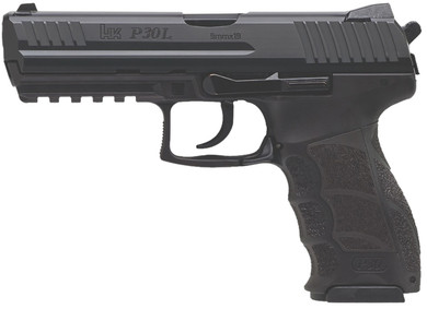 HK 81001094 P30L V3 9mm Luger 10+1 4.45" Black Polygonal Rifled BBL, Black Cerakote Long/Serr Steel Slide, Black Polymer Frame w/Pic Rail, Black Interchangeable Backstrap Grip, Ambidextrous,Pistol