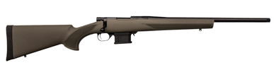 Howa HMACF65GYTH 1500 Mini Action 6.5 Grendel 20" Black Carbon Fiber Threaded BBL, Black Drilled & Tapped Steel Rcvr, Fixed HTI Green Synthetic Stock,Rifle