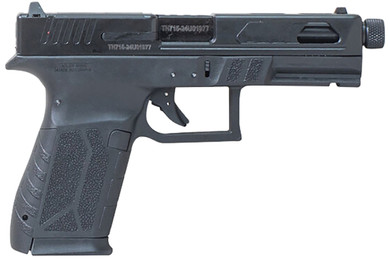 Puma APM9MFSPBLK P9x19 Compact Frame 9mm Luger 15+1 4.50 Black Threaded Barrel, Optics Ready/Serrated Steel Slide, Black Poly Frame w/Acc Rail, Black Grip, Pistol