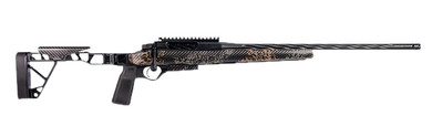 Seekins Precision 0011340041-F Havak Slam 7mm PRC 22" Black Cerakote Spiral Fluted Threaded BBL, Black Hardcoat Anodize 20 MOA Rail w/Bubble Level Rcvr, Skeletonized Wrapped Carbon Fiber Woodland Shadow Camo Alum Stock,Tactical Rifles