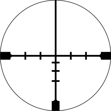 Trijicon 2700008 Huron Satin Black 1-6x 24mm 30mm Tube BDC Hunter Holds Reticle,Rifle Scope
