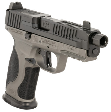 Ed Brown MPFTACT Fueled M&P Tactical 9mm Luger 19+1 4.75" Black Nitride Match Grade Threaded BBL, Black Nitride Optic Cut/Serr Stainless Slide,Pistol