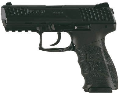 HK 81001085 P30 V1 Light LEM 9mm Luger 10+1 3.85" Black Polygonal Rifled BBL, Black Cerakote Serr Steel Slide, Black Polymer Frame w/Pic Rail, Black Interchangeable Backstrap Grip, Ambidextrous,Pistol