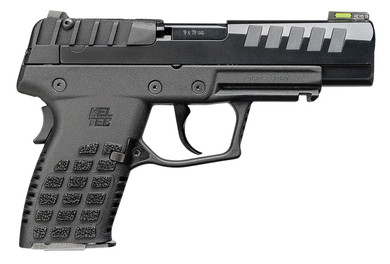 Kel-Tec P15BLKCA P15 Compact Frame 9mm Luger 10+1 4 Black Steel Barrel, Black Nitride Serrated Steel Slide, Black Poly Frame w/Pic Rail, Black Stippled Grip, Ambi, Pistol