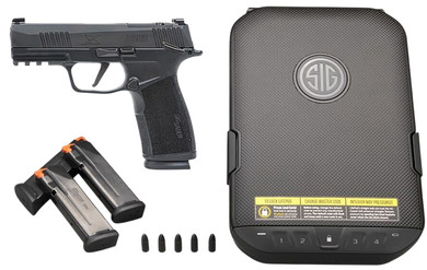 Sig Sauer 365XCA9MSVKIT P365 XMacro Kit 9mm Luger 17+1 3.70" Black Carbon Steel BBL, Black Nitron Stainless Optic Ready/Serr Slide, Black Stainless Frame w/Pic Rail, Black Polymer Grip, 3 Magazine,Pistol