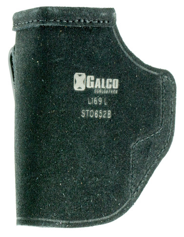 Galco STO652B Stow-N-Go IWB Black Leather Belt Clip Fits S&W M&P Shield/Walther PPS/S&W M&P Shield 2.0 Right Hand, Holster