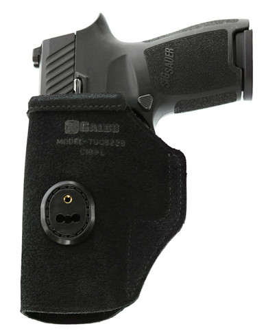 Galco TUC286B Tuck-N-Go 2.0 IWB Black Leather Compatible w/ Glock 26 Gen3-5/27 Gen3-5/Taurus G2C UniClip/Stealth Clip Mount, Holster