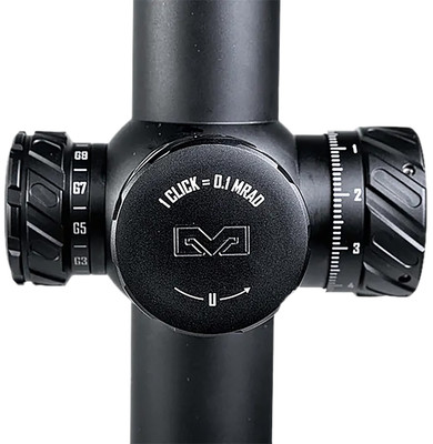 Meprolight USA 901245701 MVO Matte Black Anod 1-8x28mm 34mm Tube, Illuminated M1 MRAD Etched Green/Red Reticle,Rifle Scope