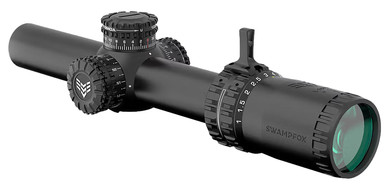 Swampfox Optics ARH16241GB Arrowhead Black 1-6x24mm 30mm Tube Guerrilla Dot BDC Green Reticle,Rifle Scope