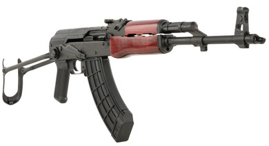 Century Arms RI3321RN WASR-10 7.62x39mm 30+1 16.25" Black Romanian AK BBL, Black Underfolding Stock, Red AKM Pattern Furniture,Tactical Rifles