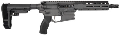 Cobalt Kinetics CKPROLITE55675CHARCOAL Pro Lite 5.56 NATO 30+1 7.50" Black Melonite BBL, M-LOK Handguard, Charcoal Alum Rcvr w/Pic Rail, Black Polymer SB Tactical SBA3 Brace, Black Polymer Grip,Tactical Pistols