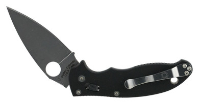 Spyderco C101GP2 Manix 2 3.37 in Folding Drop Point Plain CPM S30V SS Blade Black G10 Handle Includes Pocket Clip, Knife