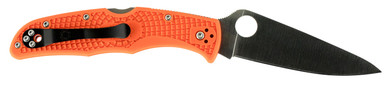 Spyderco C10FPOR Endura 4 Lightweight 3.75 in Folding Clip Point Plain VG-10 SS Blade Orange Bi-Directional Texturing FRN Handle Includes Pocket Clip, Knife