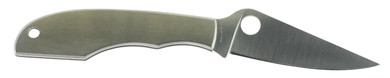 Spyderco C138P GrassHopper 2.30 in Folding Clip Point Plain 12C27 Sandvik Blade Engraved Spyderco Bug Stainless Steel Handle, Knife
