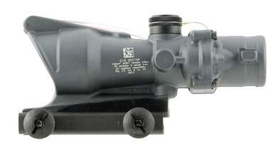 Trijicon 100308 ACOG Sniper Gray 4x 32mm Illuminated Red Chevron .223/5.56 BDC Reticle, Rifle Scope