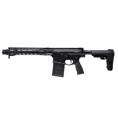 Daniel Defense 0208830157047 DD5 7.62x51mm NATO 12.50" Black Threaded BBL, Black M-LOK Handguard, Black Polymer Grip,,Tactical Pistols