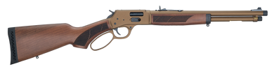 Henry H012XCW357 Explorer Carbine 38 Special/357 Mag 7+1 16.5" Burnt Bronze Cerakote Threaded Barrel,  Drilled & Tapped, American Walnut Fixed w/Pistol Grip Stock