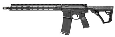 Daniel Defense 0212802241047 DDM4 V7 LW 5.56x45mm NATO 16 in 30+1 Black Hard Coat Anodized 6 Position w/SoftTouch Overmolding Stock, Rifle