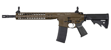LWRC ICR5PBC14PSP Individual Carbine SPR 223 Rem/5.56 NATO 30+1 14.70 in Black Spiral Fluted Steel Barrel, Patriot Brown Steel Receiver, Black Synthetic Adjustable Stock, Black Magpul+ Grip, Rifle