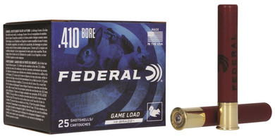 Federal H4135 Game-Shok High Brass 410Gauge 3 in 11/16oz 5Shot 25 Per Box/10 Case, Shotgun Shells Federal H4135 Game-Shok High Brass 410Gauge 3 in 11/16oz 5Shot 25 Per Box/10 Case, Shotgun Shells
