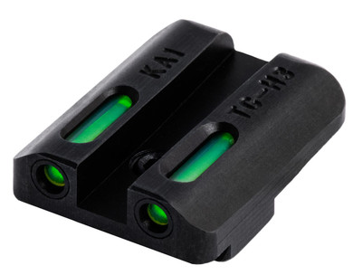 TruGlo TG13KA1A TFX Black | Green Tritium & Fiber Optic White Outline Front Sight Green Tritium & Fiber Optic Rear Sight Kahr Arms