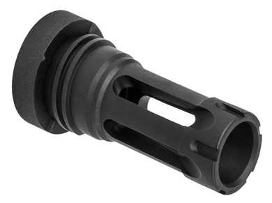 Yankee Hill 430228A QD Light Tactical Flash Hider made of Black Finish Steel with 1/2 in-28 tpi Threads for 30 Cal AR-Platform