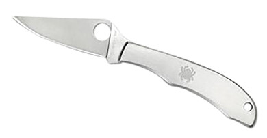 Spyderco C137P Honeybee 1.63 in Folding Plain Satin 3Cr13MoV SS Blade/ Satin Stainless Steel Handle, Knife