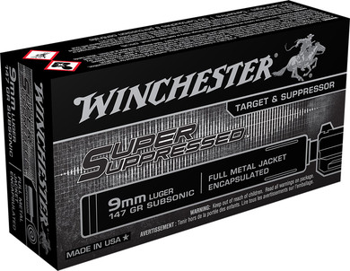 Winchester 9mm Luger Ammunition SUP9