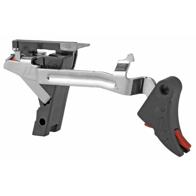 ZEV Technologies Pro Curved Drop in Trigger, Ultimate Kit, Fits Glock 9MM Gen 1-3, Black w/ Red Safety CFT-PRO-ULT-3G9-B-R